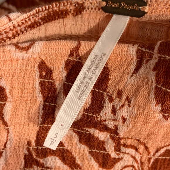 Free People Floral Patterned Women's Top small - Picture 5 of 5